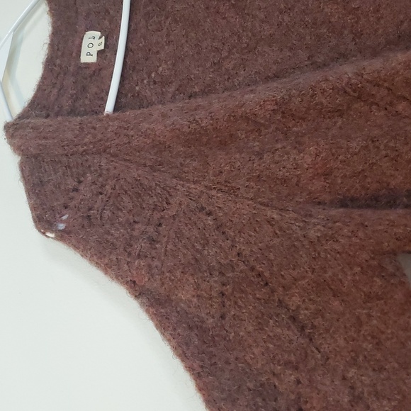 POL Wool Blend Oversized Cardigan Size Small Large Pockets BoHo Cozy Cabin - Picture 4 of 11